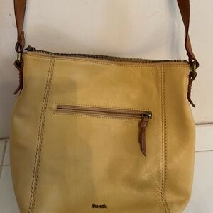 The Sak Yellow Leather Shoulder Bag